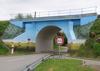The railway cutting at Dernancourt, France.