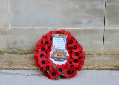 Wreath laid in honour of 2804 Private Arthur Davis at the Australian National Memorial, Villers-Bretonneux.